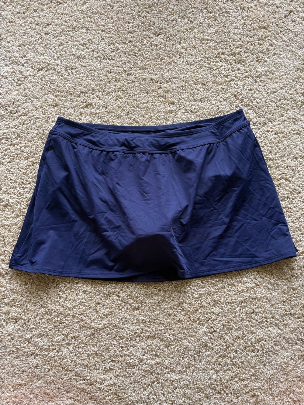Lands' End 16W Tummy Control Swim Skirt Deep Sea Navy Swimsuit Bottom 522876